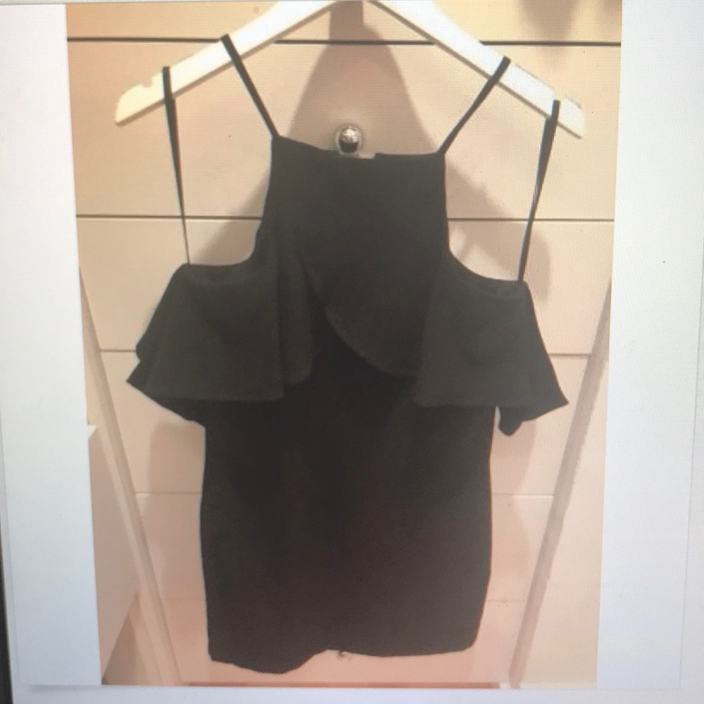 J.O.A ruffled crepe cocktail dress $75